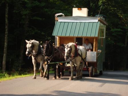 7-20-08 Shakedown Cruise Bob driving wagon 1